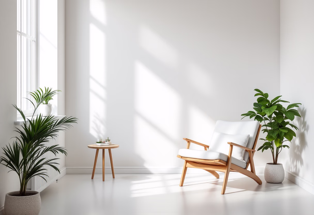 image of relaxation area with soothing art