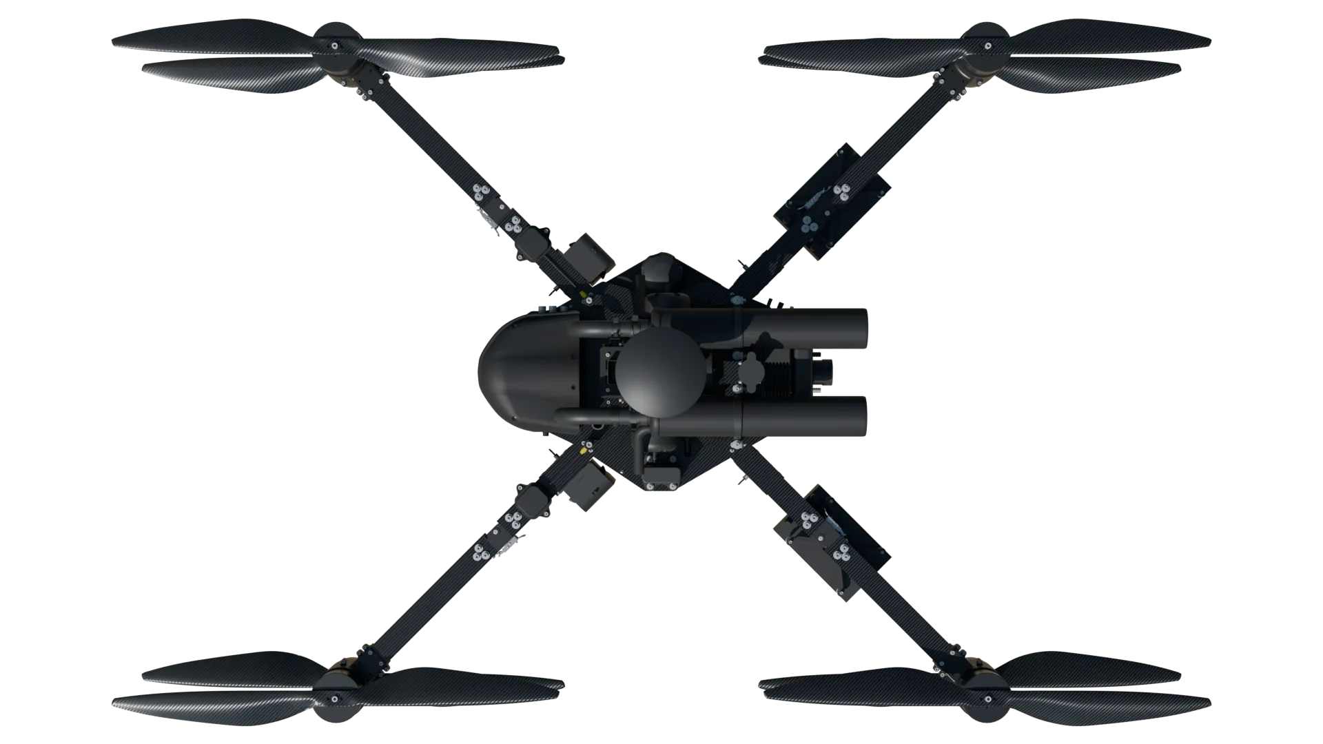 The HD-408 drone from hecto drone seen from above