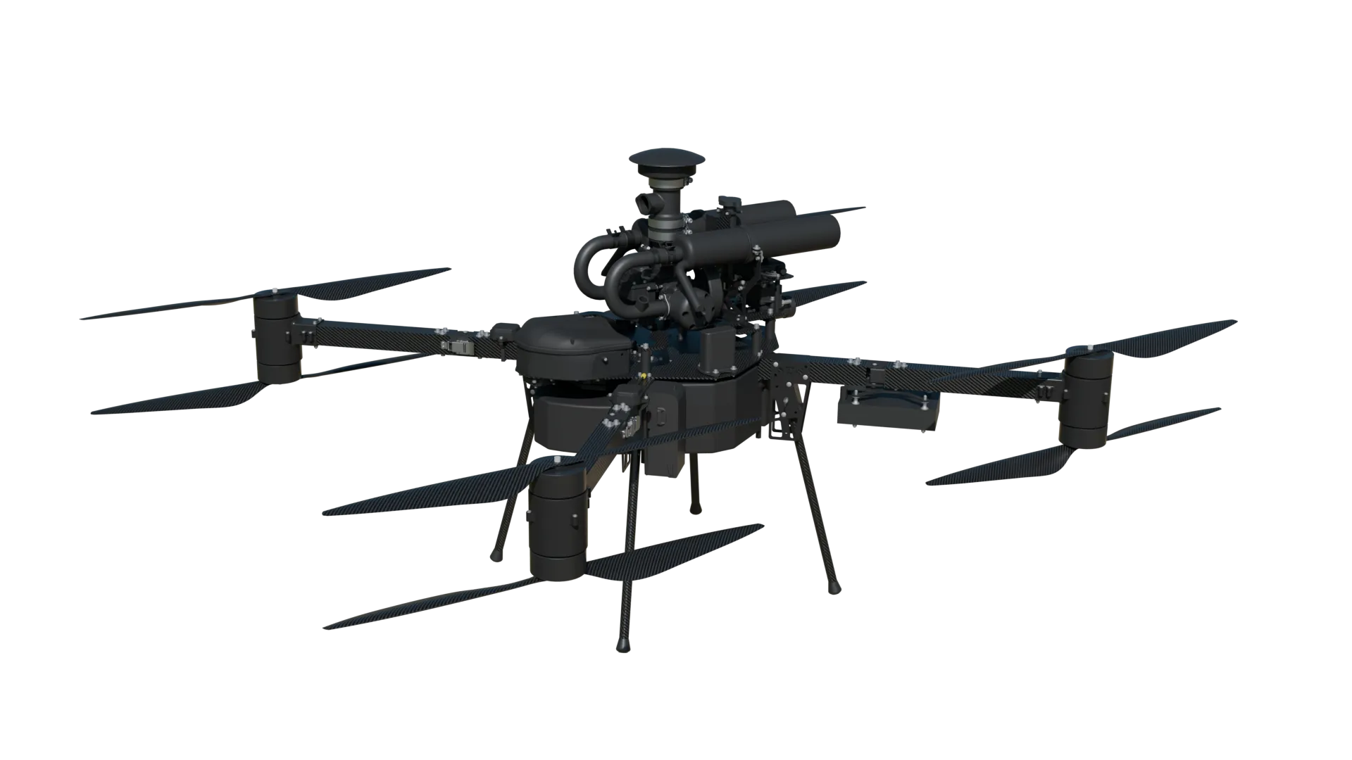teh HD-408 drone from hecto drone seen from an angle slightly above it