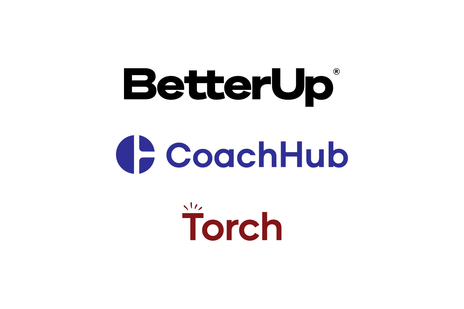 BetterUp, CoachHub, and Torch logos
