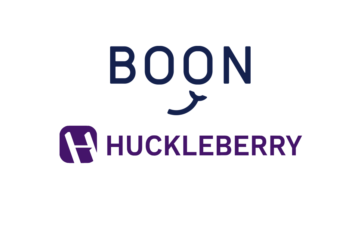Boon and Huckleberry logos