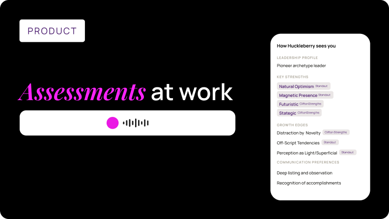 Your assessments, finally put to work
