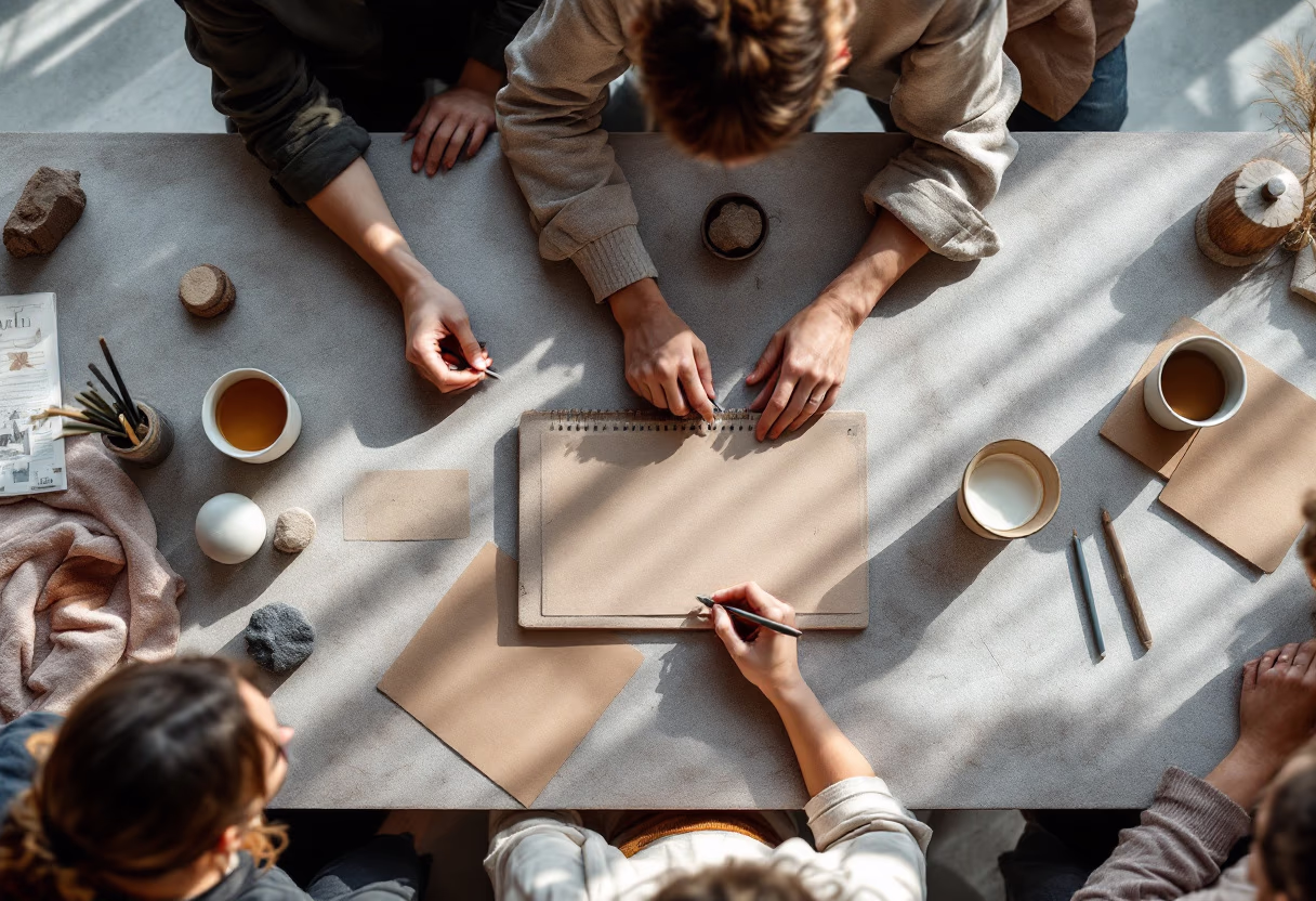 image of an office collaboration scene (for a mobility and transportation)