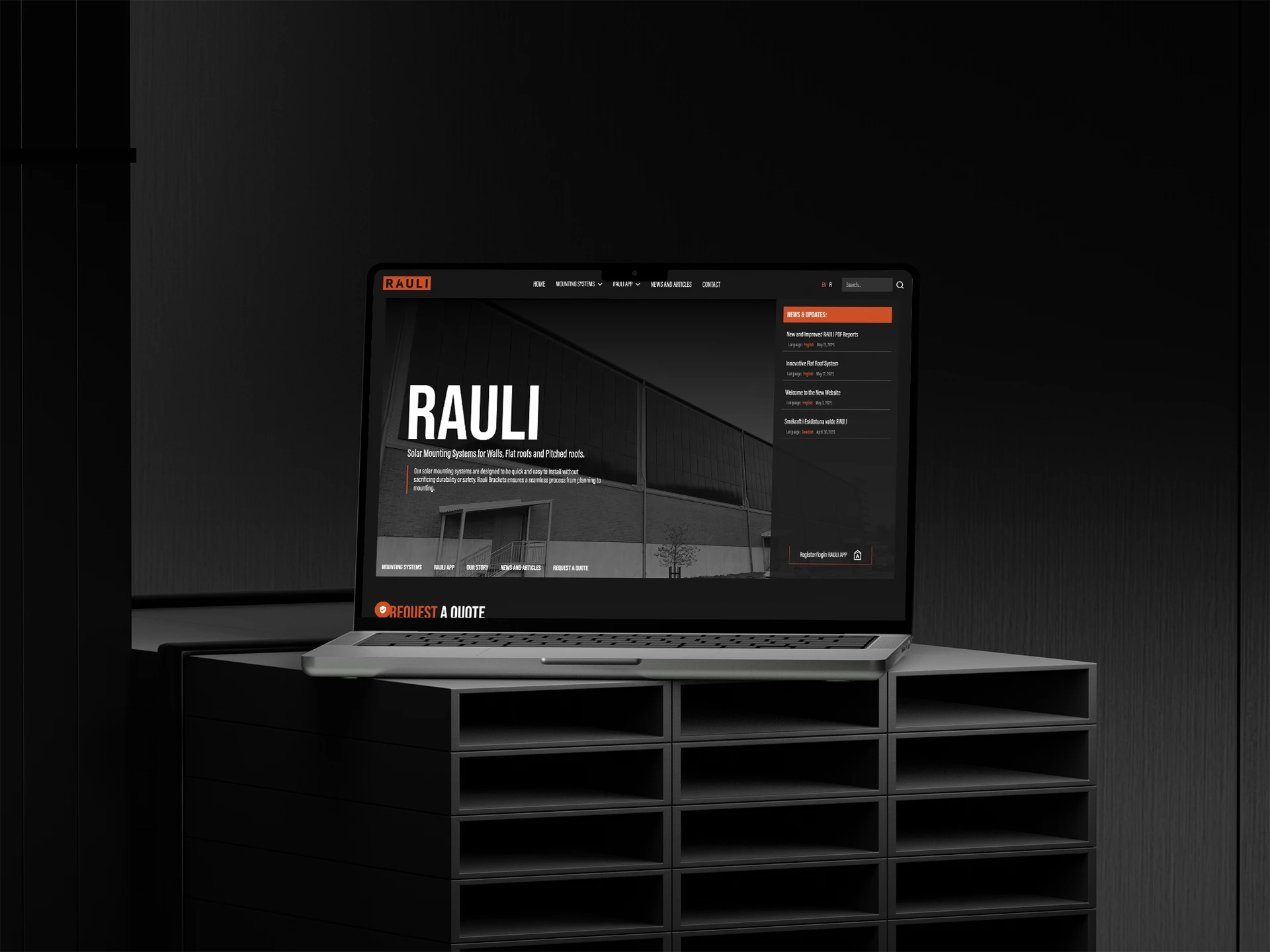 raulibrackets.com kannettavan näytöllä