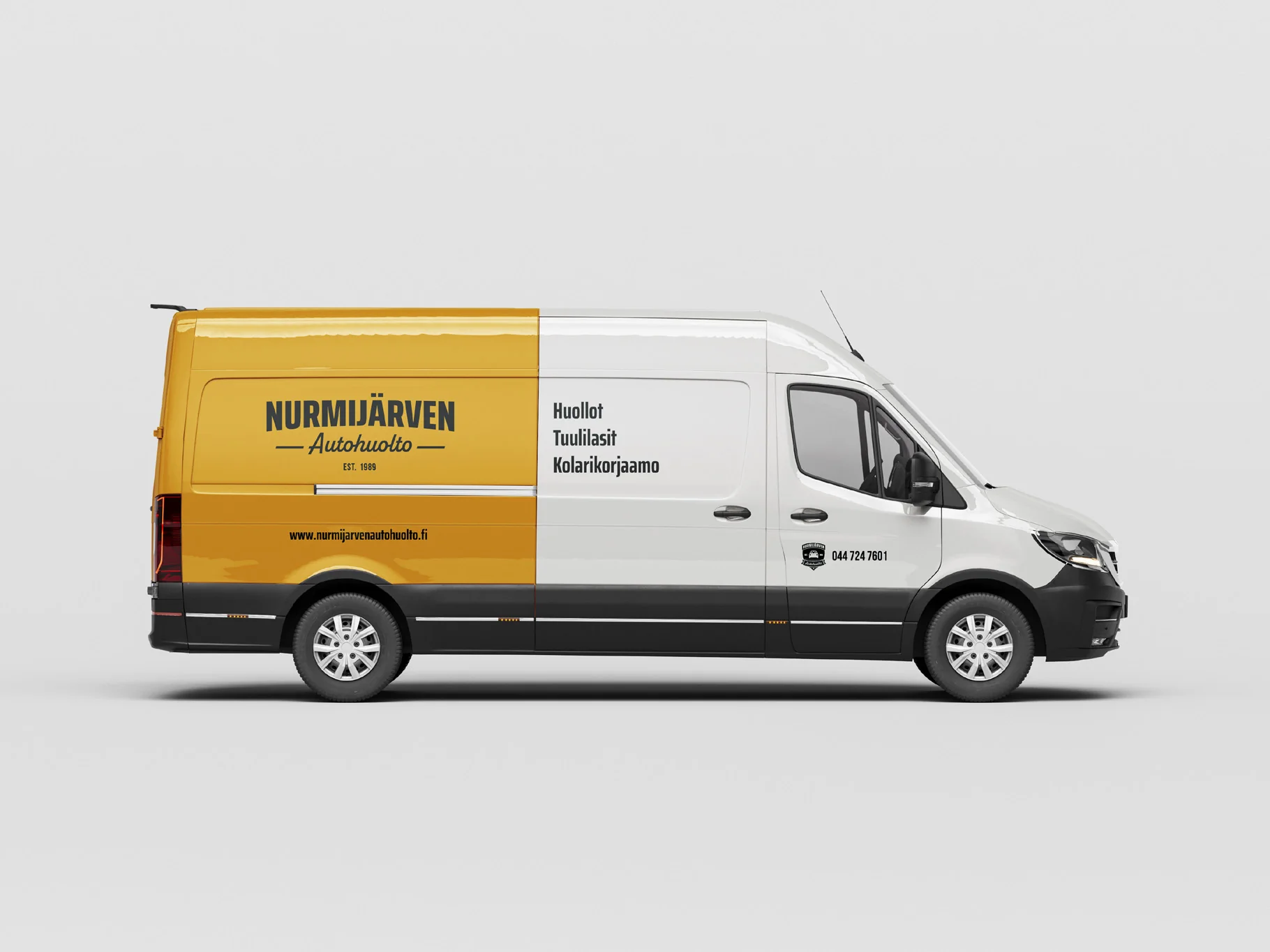 Nurmijärven Autohuollon huoltoauto uudella ilmeellä