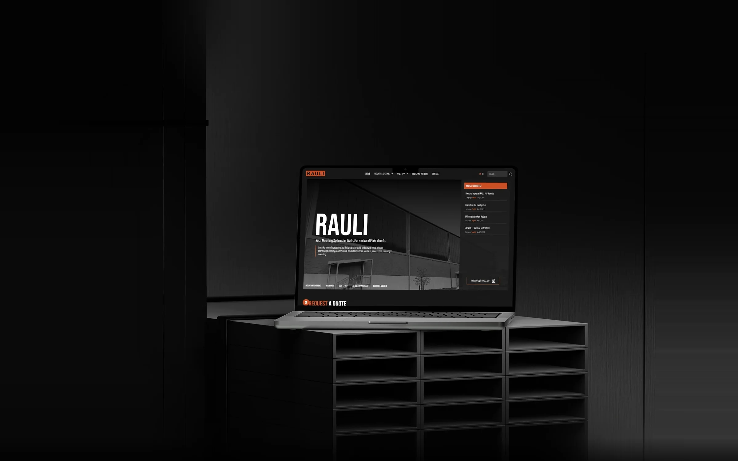 raulibrackets.com kannettavan näytöllä