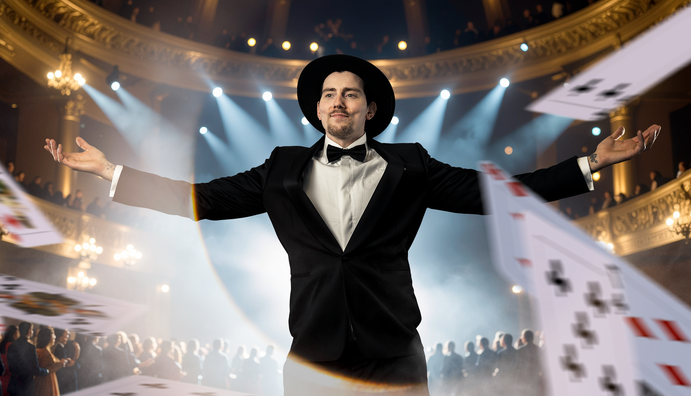 Taikuri Antti Kalliokoski juhliin