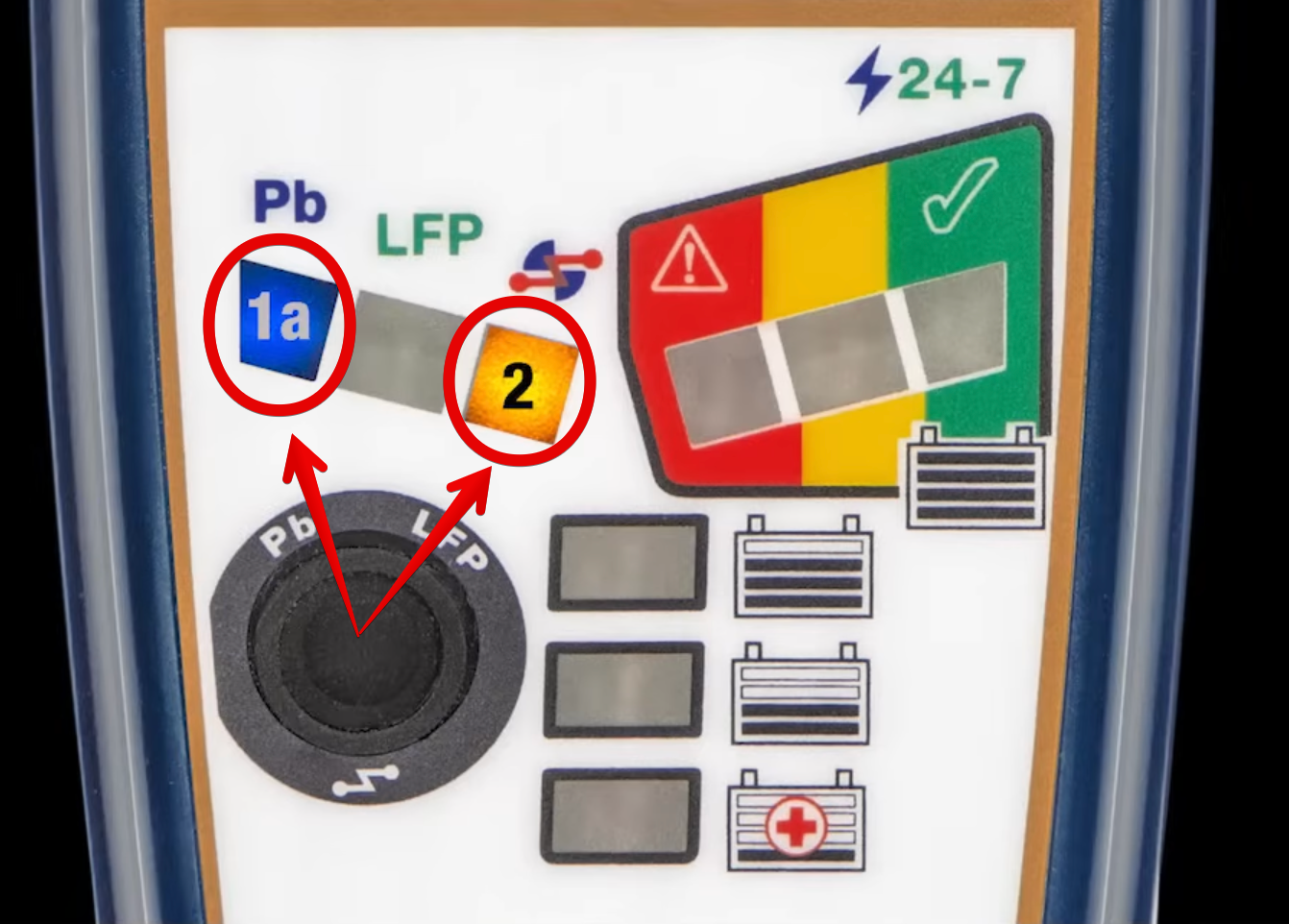 Sạc bình chì axit qua cổng DIN CAN-bus