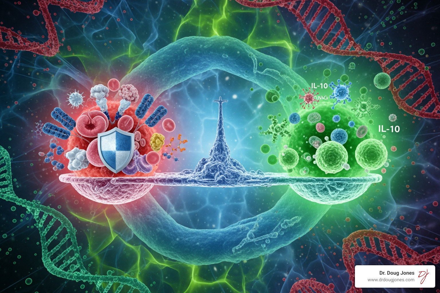 supplement bottles with a large question mark over them - Immune system balance