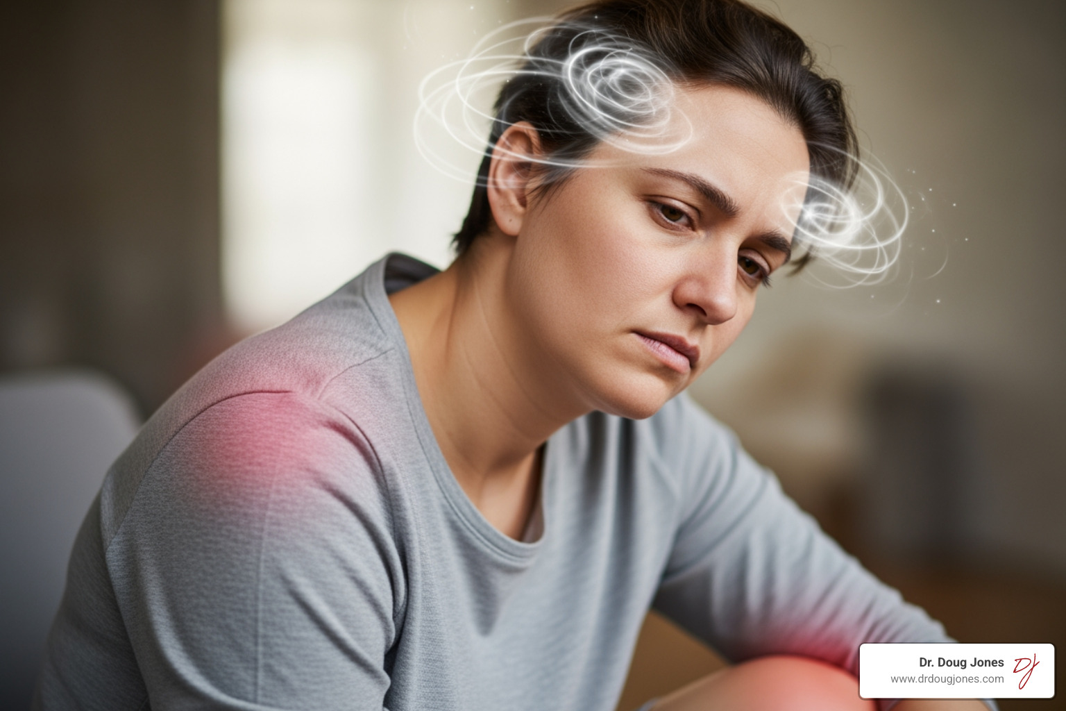 image illustrating brain fog and body pain - chronic fatigue syndrome