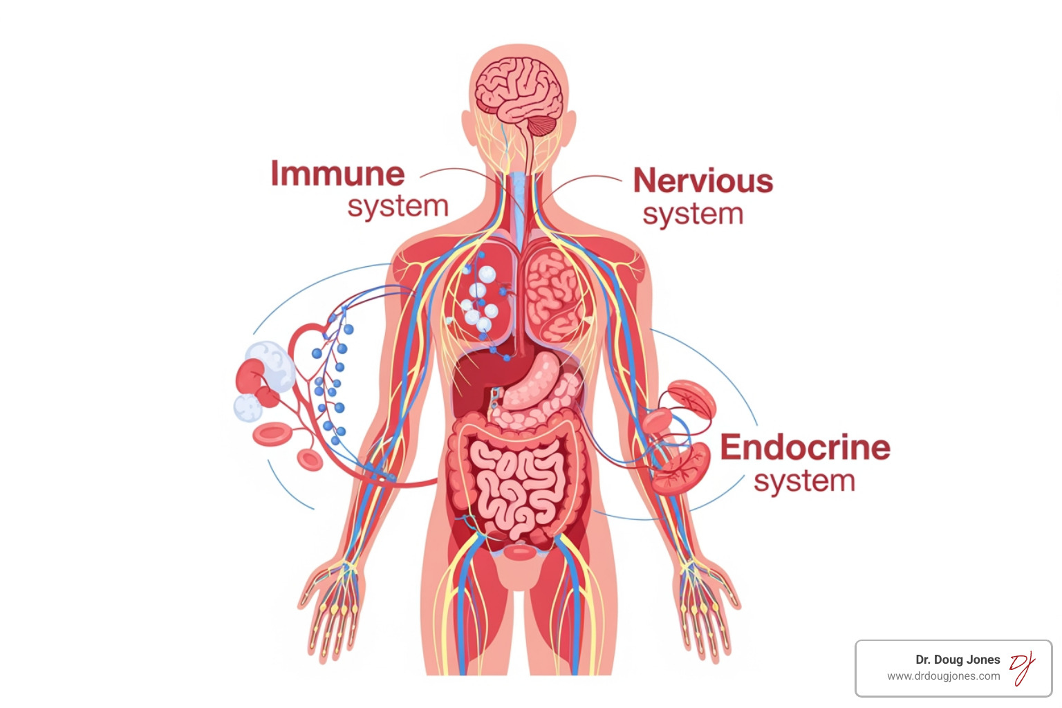immune system interaction with nervous and endocrine systems - integrative immunology