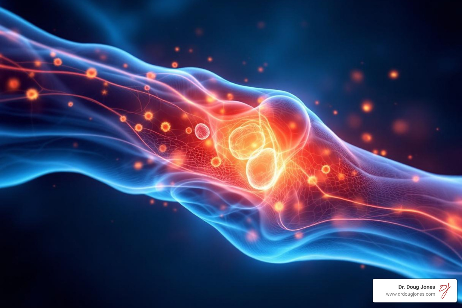 Inflamed joint with metabolically active immune cells - Immune system regulation