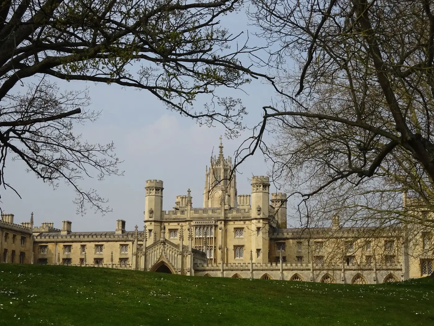 A historic college building at the University of Cambridge