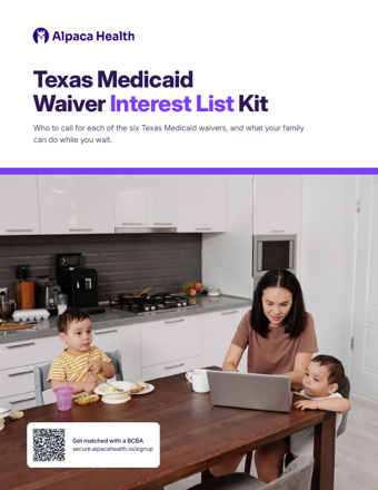 Cover of the Texas Medicaid Waiver Interest List Kit