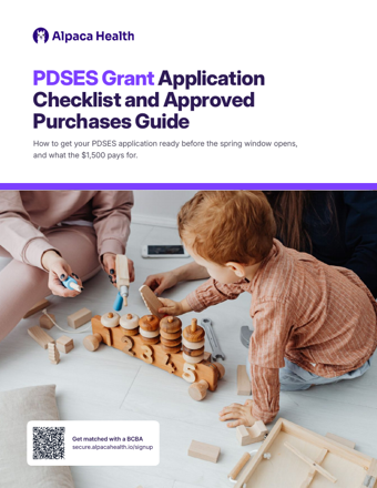 Cover of the PDSES Grant Application Checklist and Approved Purchases Guide