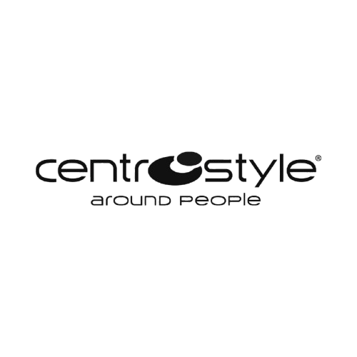 Centrostyle logo with the tagline 'around people' displayed beneath the brand name