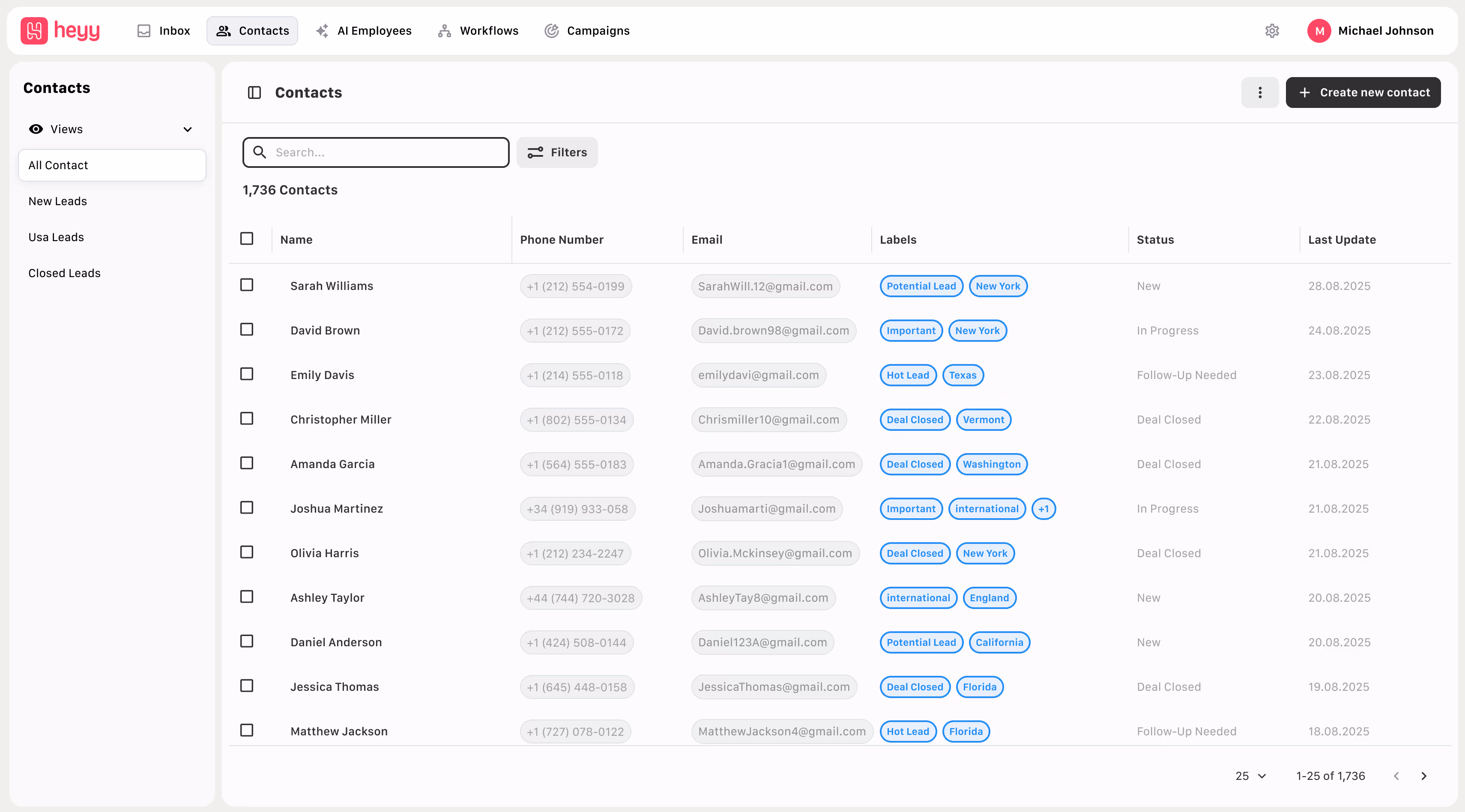 A screenshot of a web page with a number of chat bubbles.