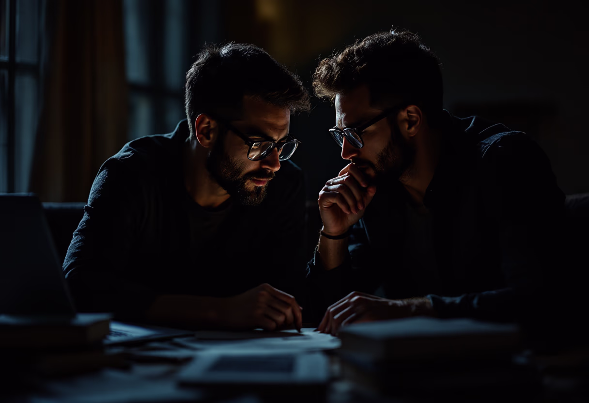 image of founders with a shared moment (for a edtech)