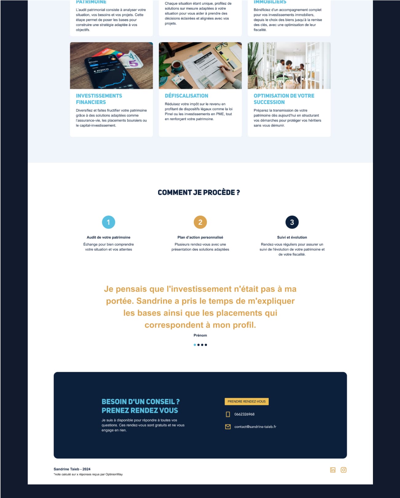 Sandrine Taieb website 2