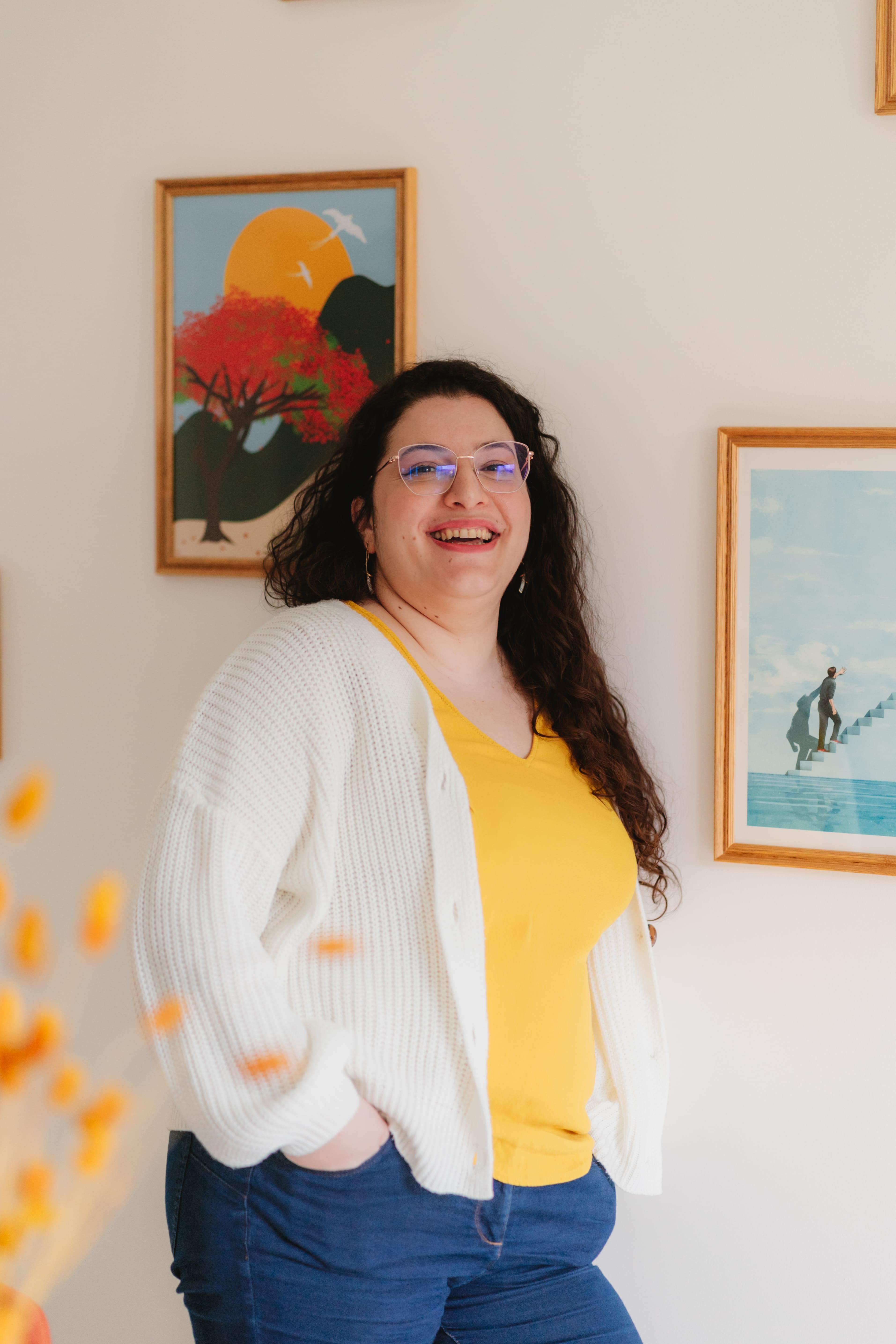 Portrait joyeux Sarah Buisaé Studio