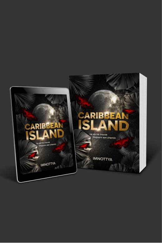 Mockup de la couverture de "Caraibbean Island" d'Imnottya