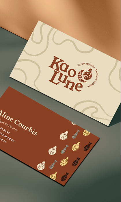 mockup carte de visite kaolune