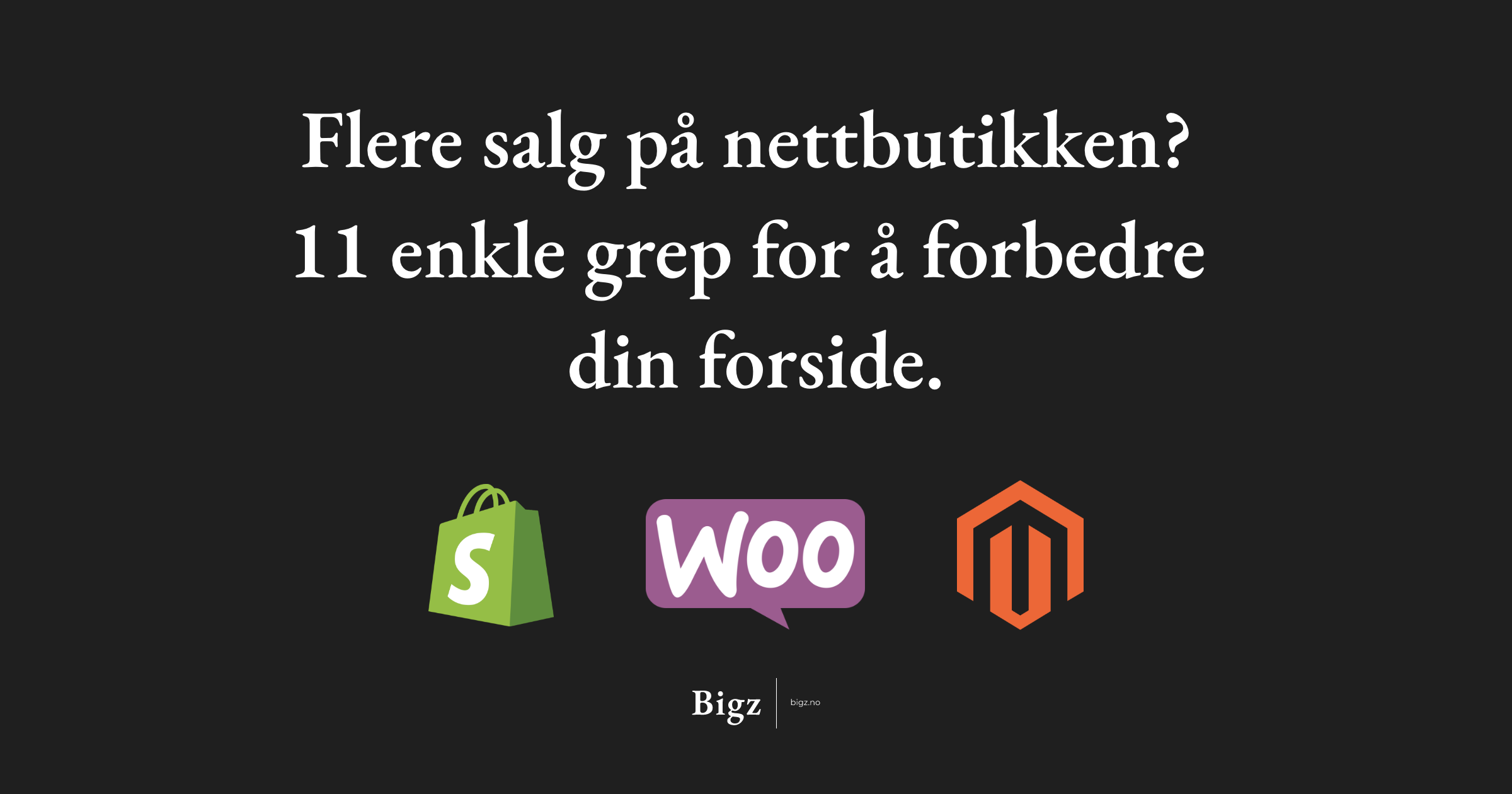 Shopify og WooCommerce logoer