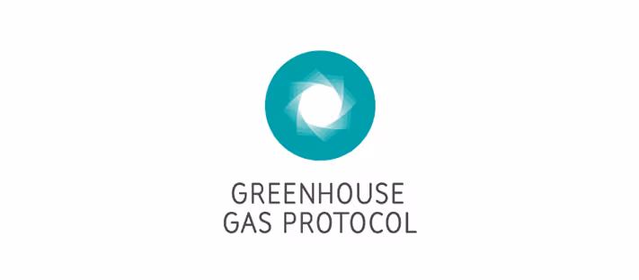 GHG Protocol logo – international ESG standard for greenhouse gas emissions measurement and climate reporting.