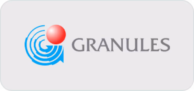 Granules India Limited logo – international pharmaceutical manufacturing and bulk drug supplier