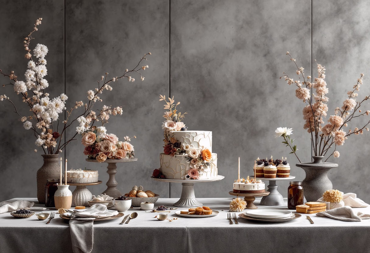 image of a stylish birthday celebration setup