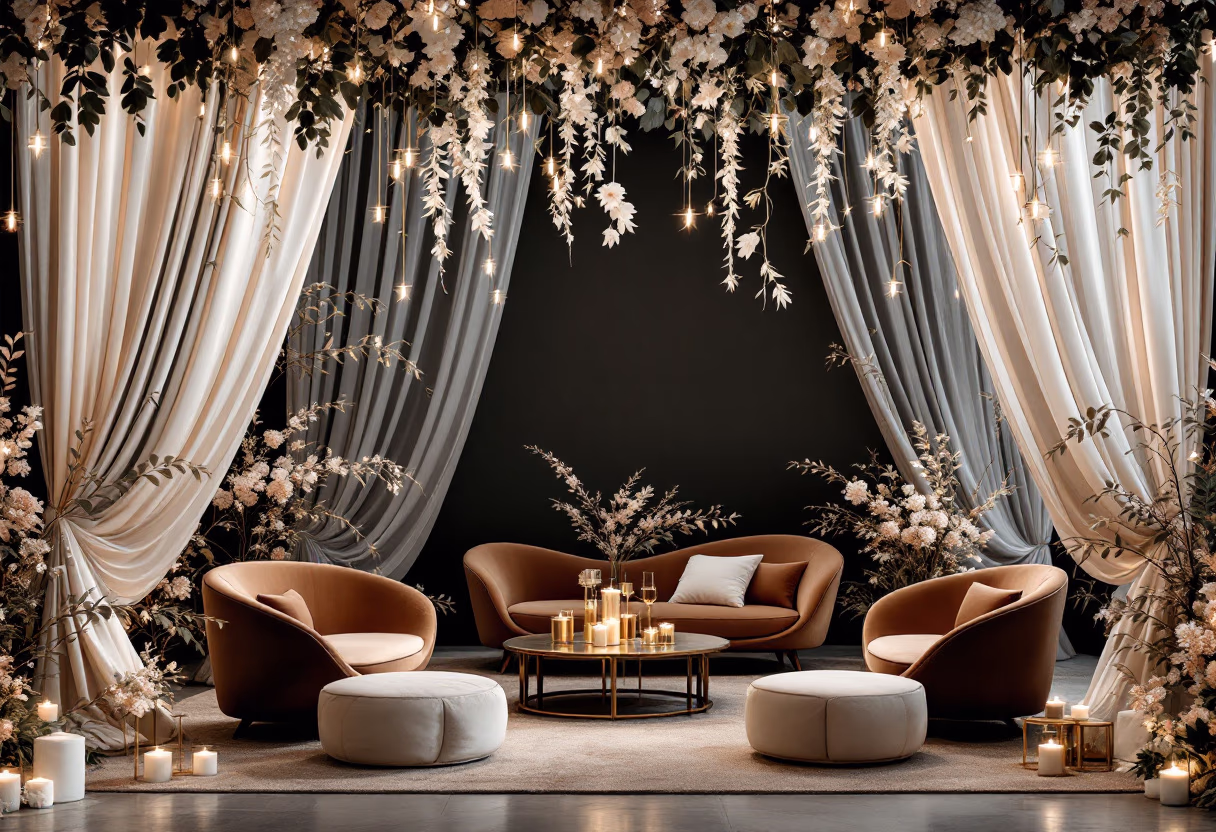 image of a themed wedding setup for an event planning service