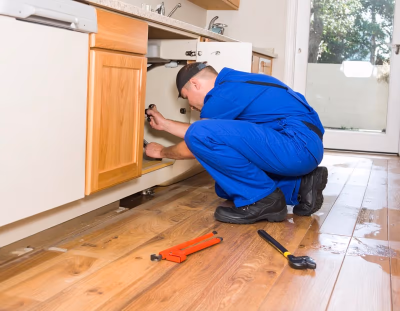 Brightwater Plumbing pipe repair Orlando technician using epoxy lining to fix damaged residential water line