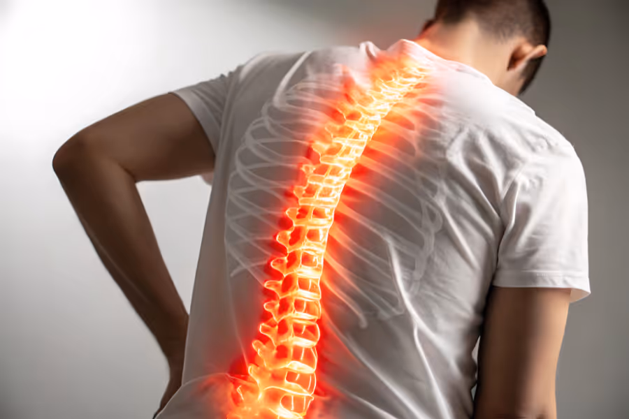 Spine pain visualization