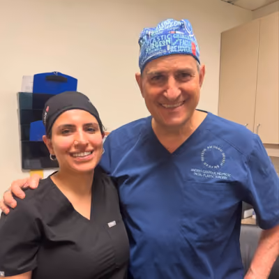 Dr. Gantous with new fellow at Toronto Facial Plastic