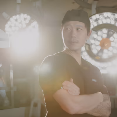 Sydney Wong in the operating room