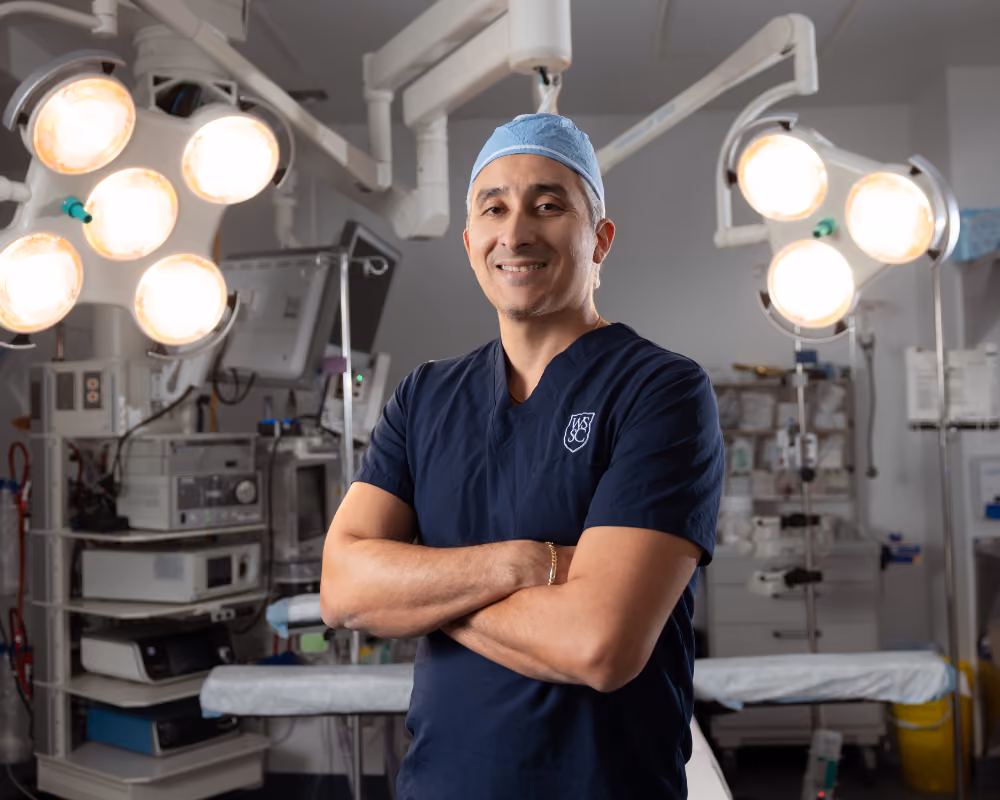 Mina Morcos in Westmount operating room