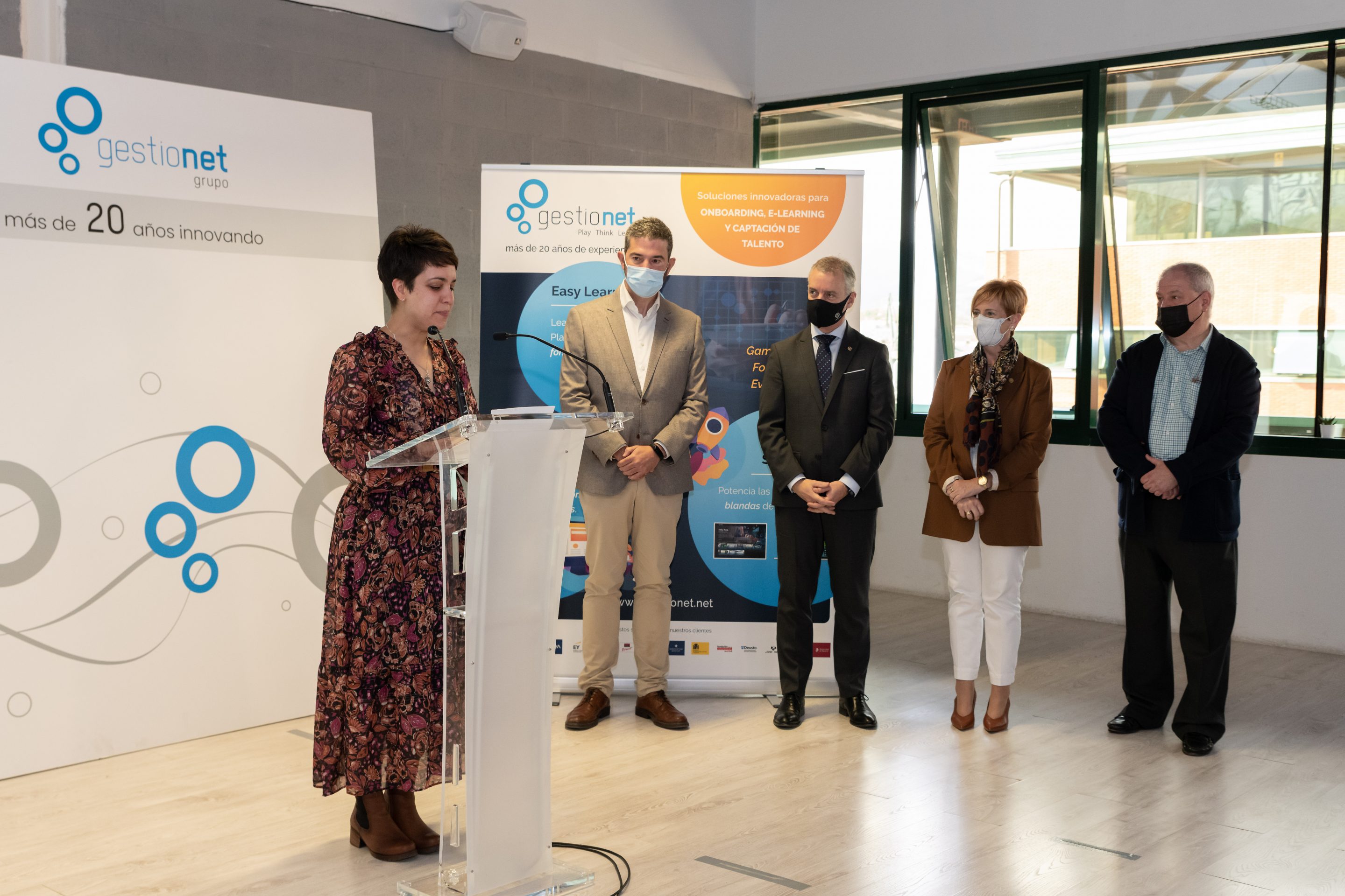 Iñigo Urkullu y Arantxa Tapia visitan Gestionet