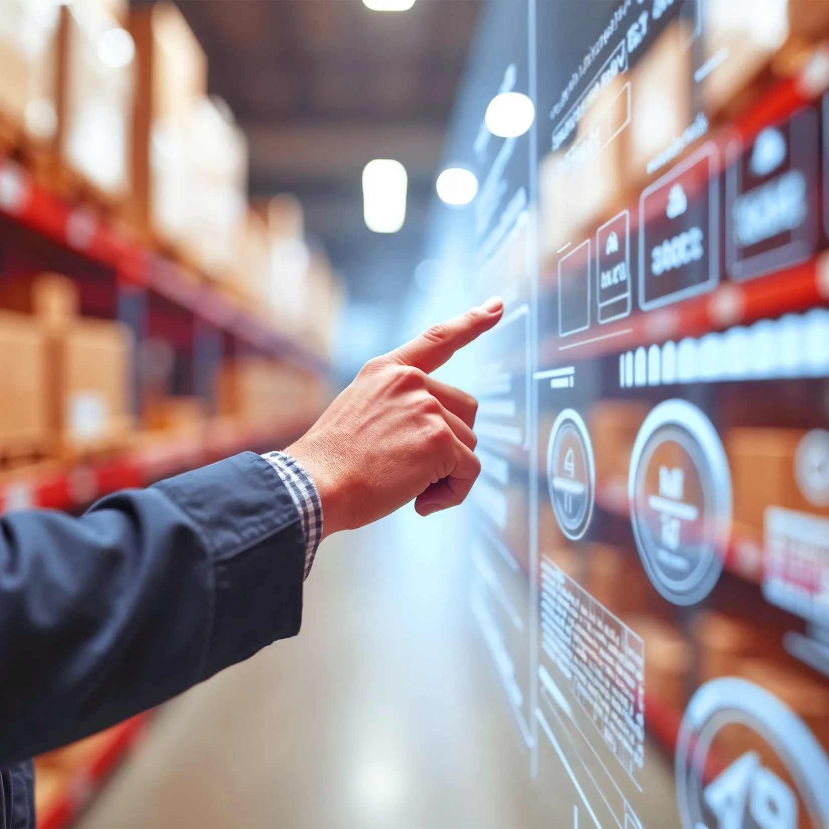 Escena representativa de la solución de Mobilvendor en bodega