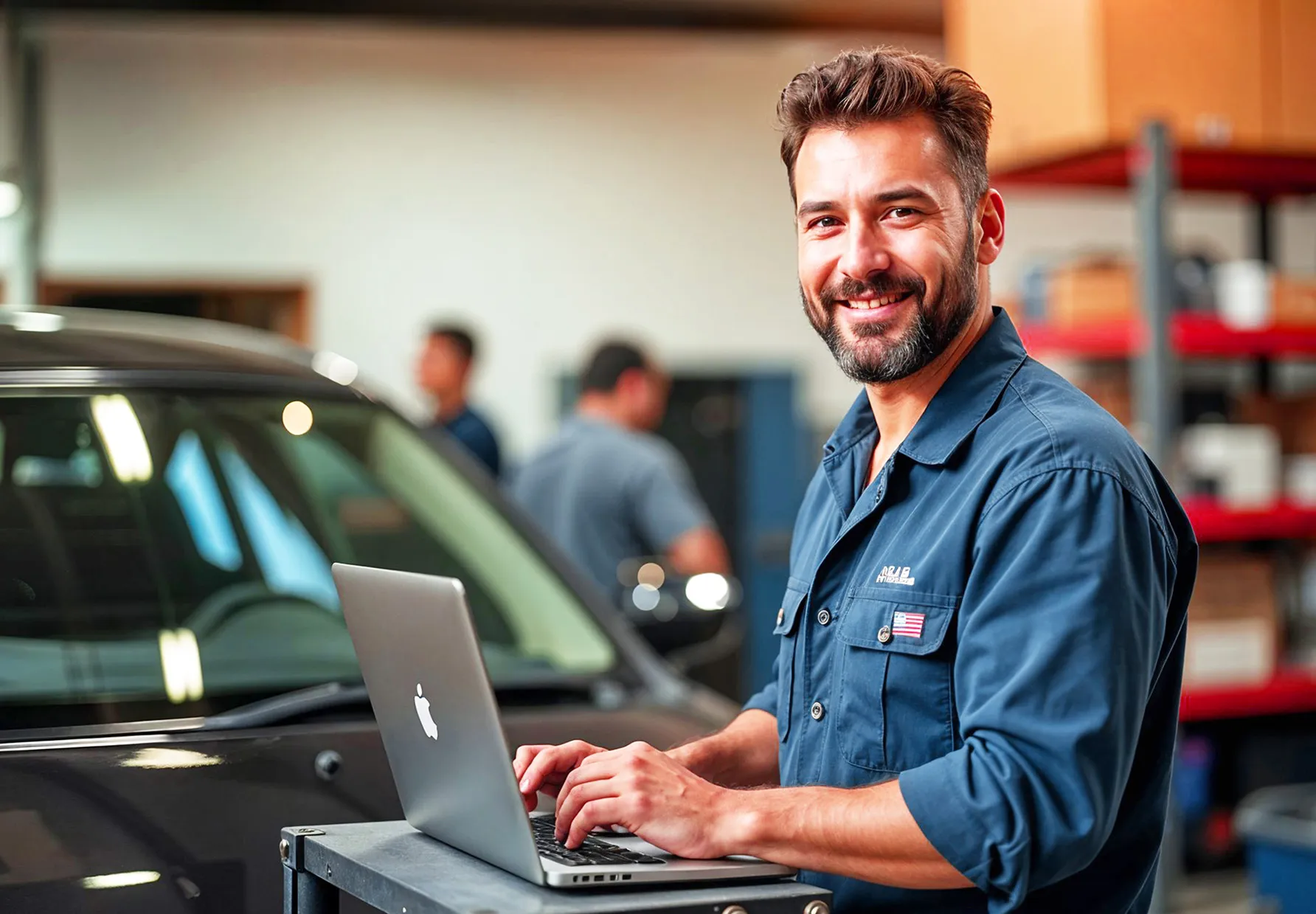 Escena representativa de la solución Mobilvendor aplicado a la industria Automotor.