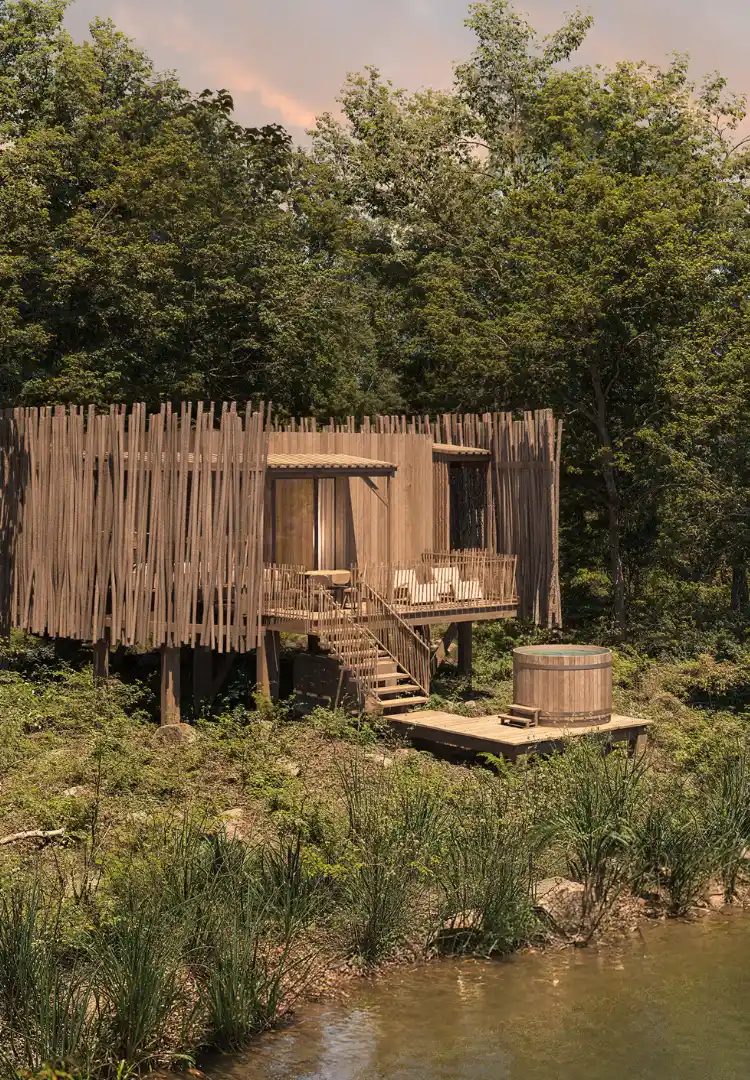 Cabanes des Veilleurs - visuel 3D