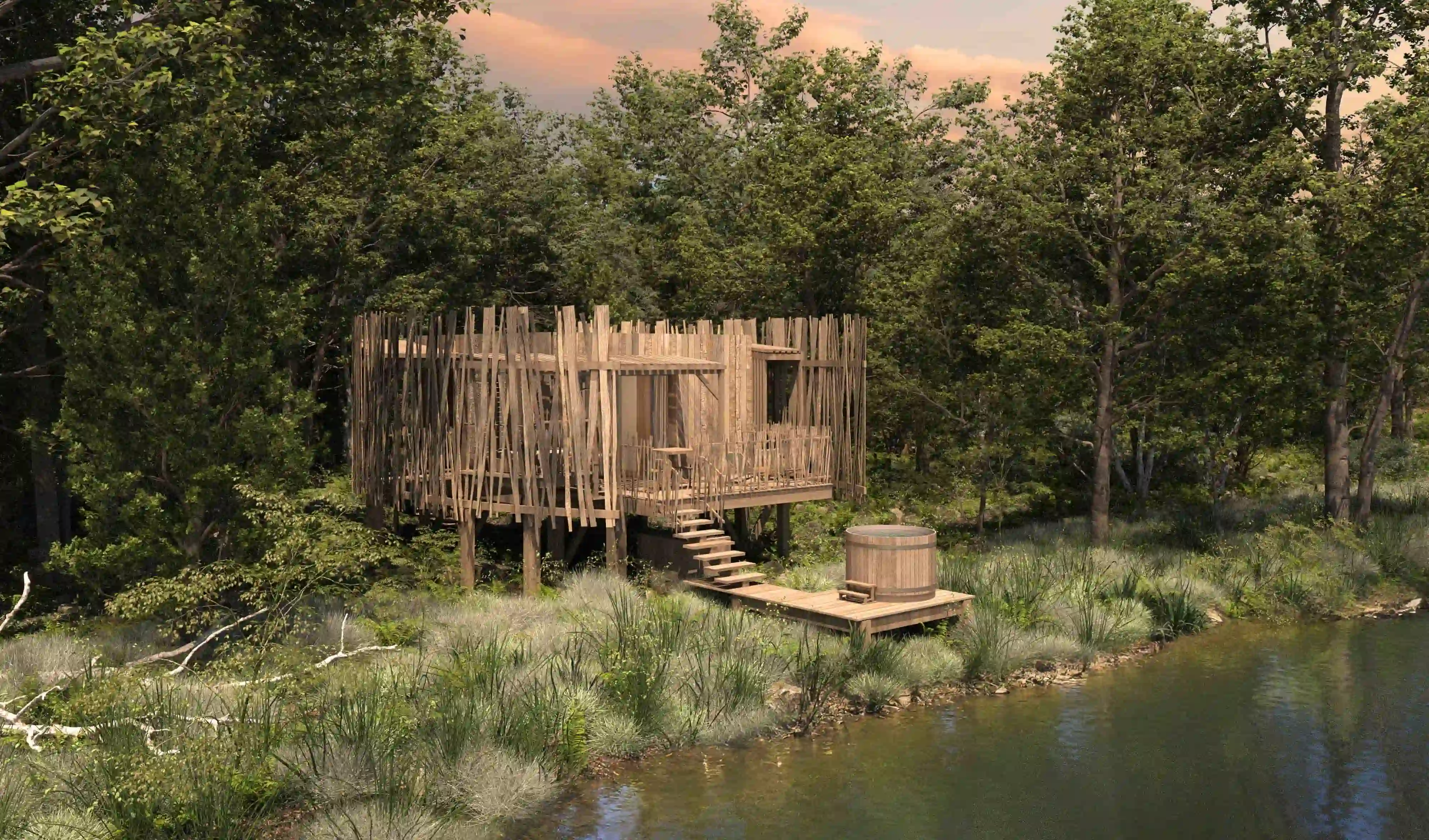 Cabane au bord de l'eau - 3D AW2 architecture & interiors