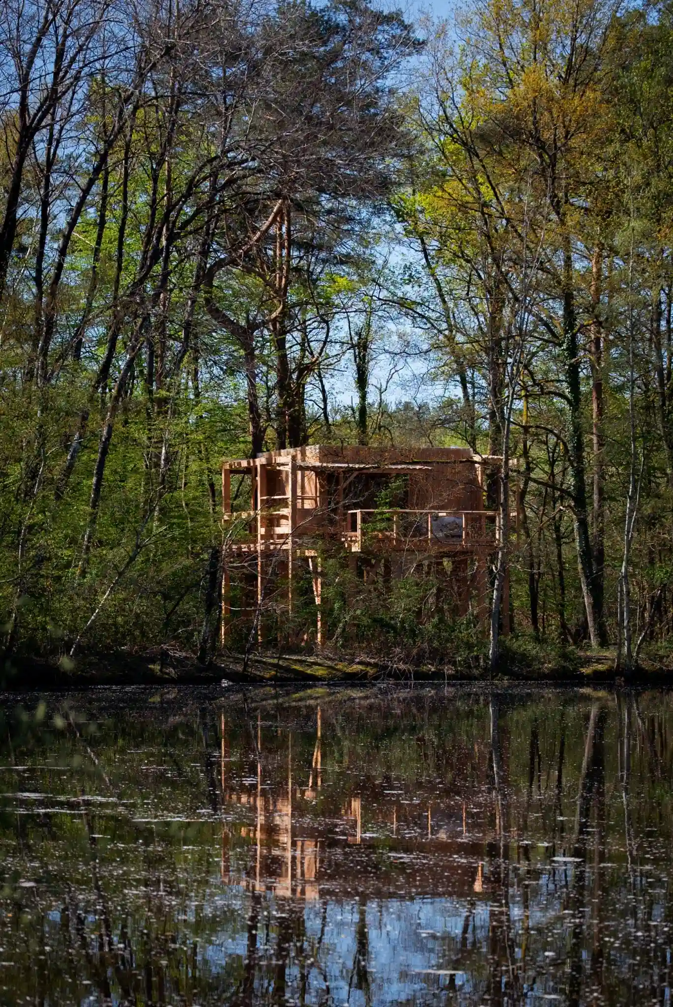 Cabane en chantier @Dorothée Piroëlle
