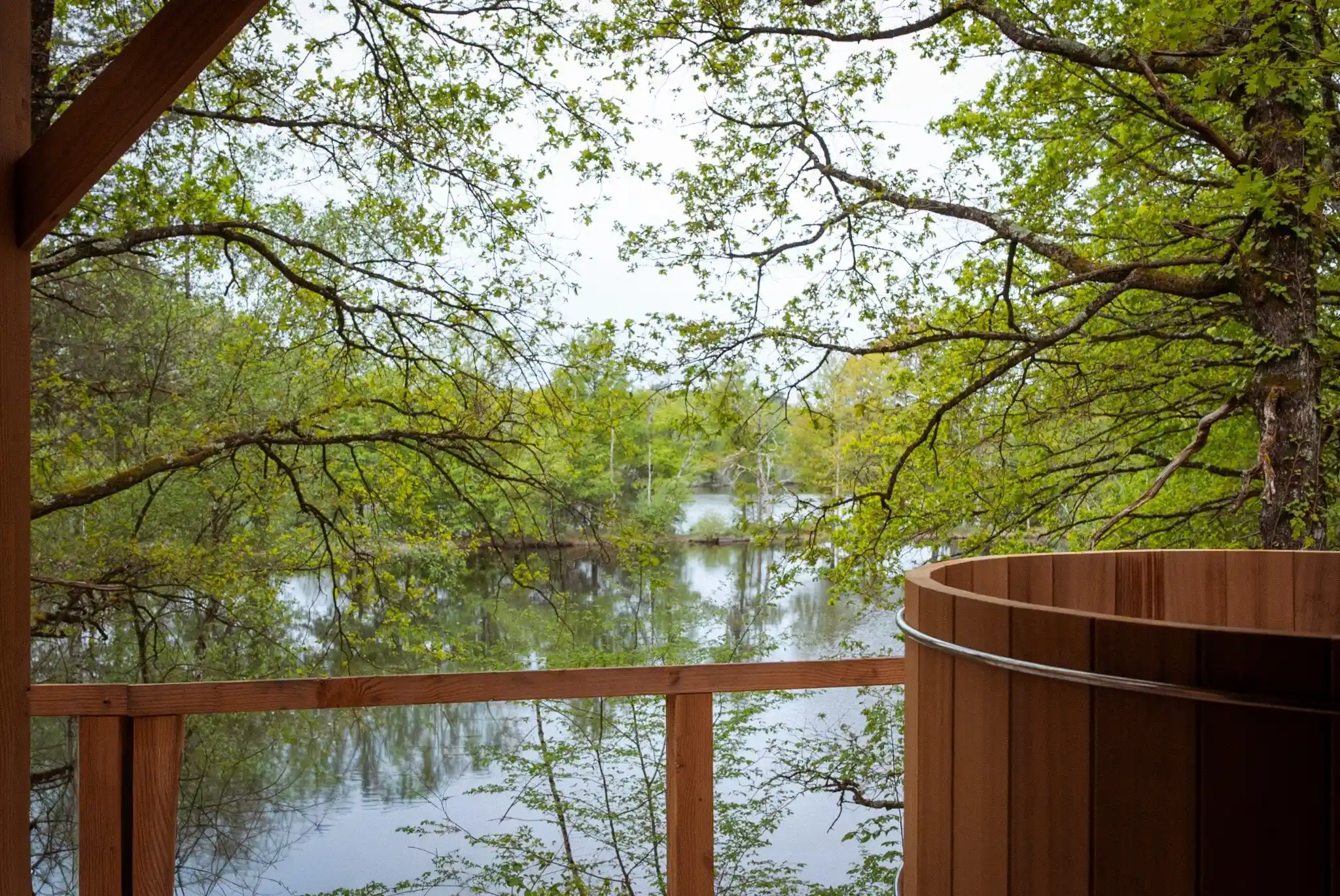 Bain nordique d'une cabane @Dorothée Piroëlle