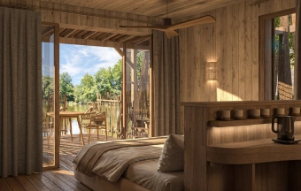 cabane avec bain nordique Sologne
