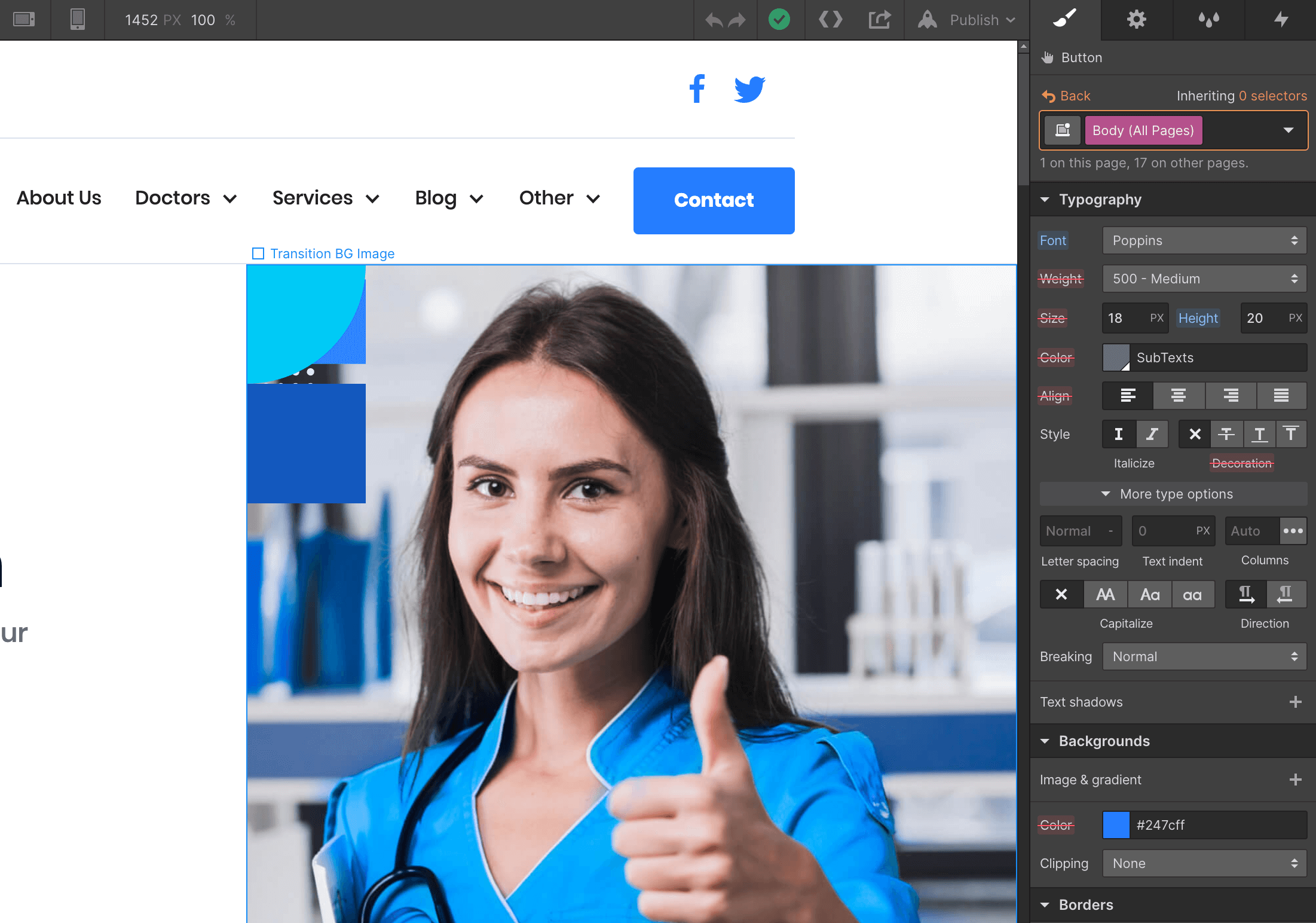 Typography - Medica Webflow Template