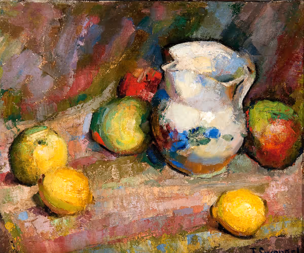 Faye Swengel Badura: Still Life (Date unknown) Oil on canvas