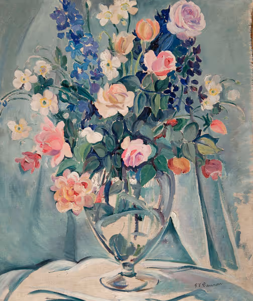 Florence V. Cannon: Roses (c. 1944) Oil on canvas