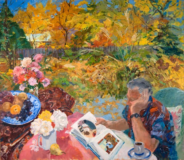 Reading Vuillard in the Garden