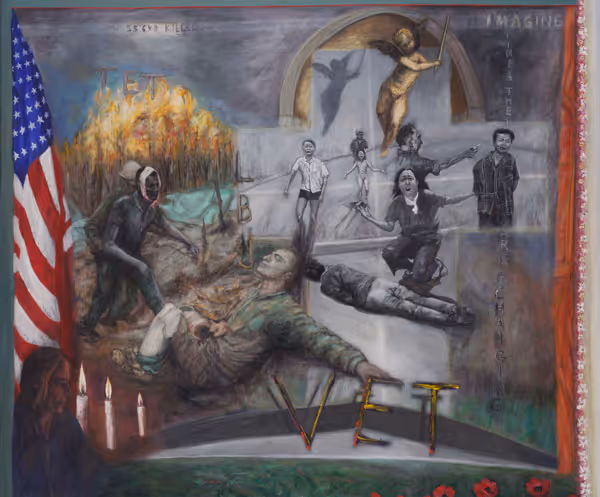 Murray Dessner: Viet Nam (1992) Acrylic on canvas