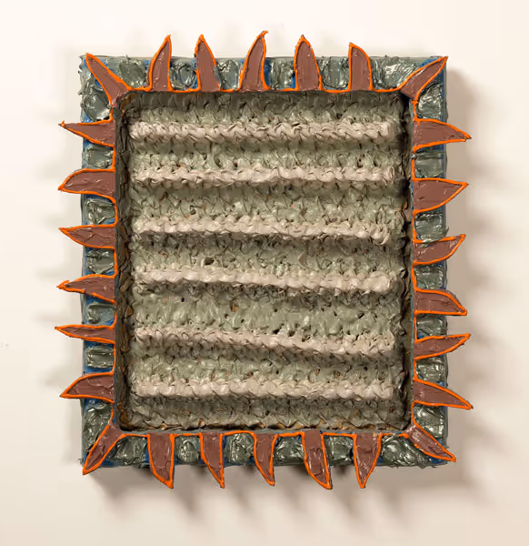 Cynthia Carlson: Sixish (1975) Acrylic on wood